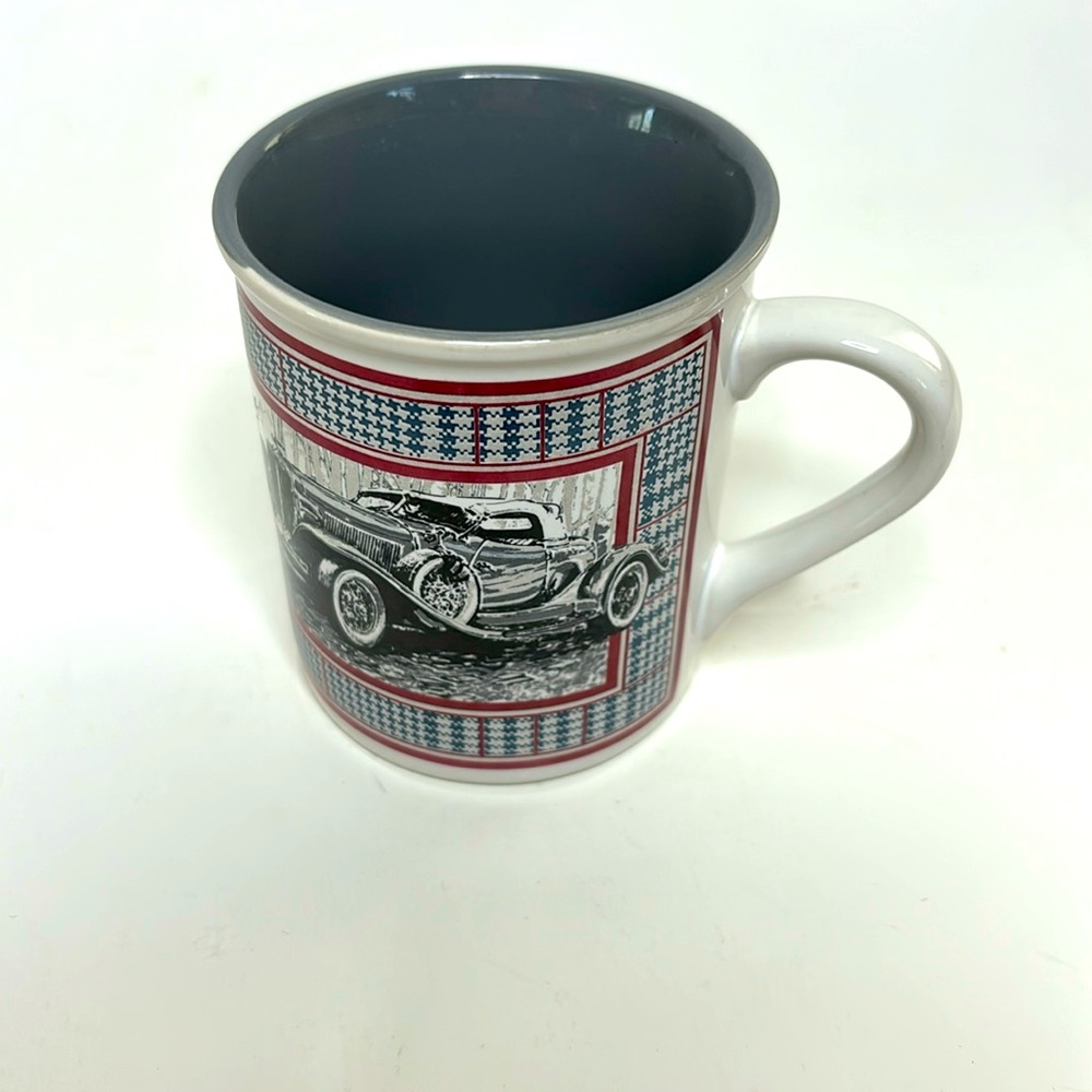 Mug | White 1988 Enesco Imports Corp | Quick Silver Vintage Car Vehicle Collects